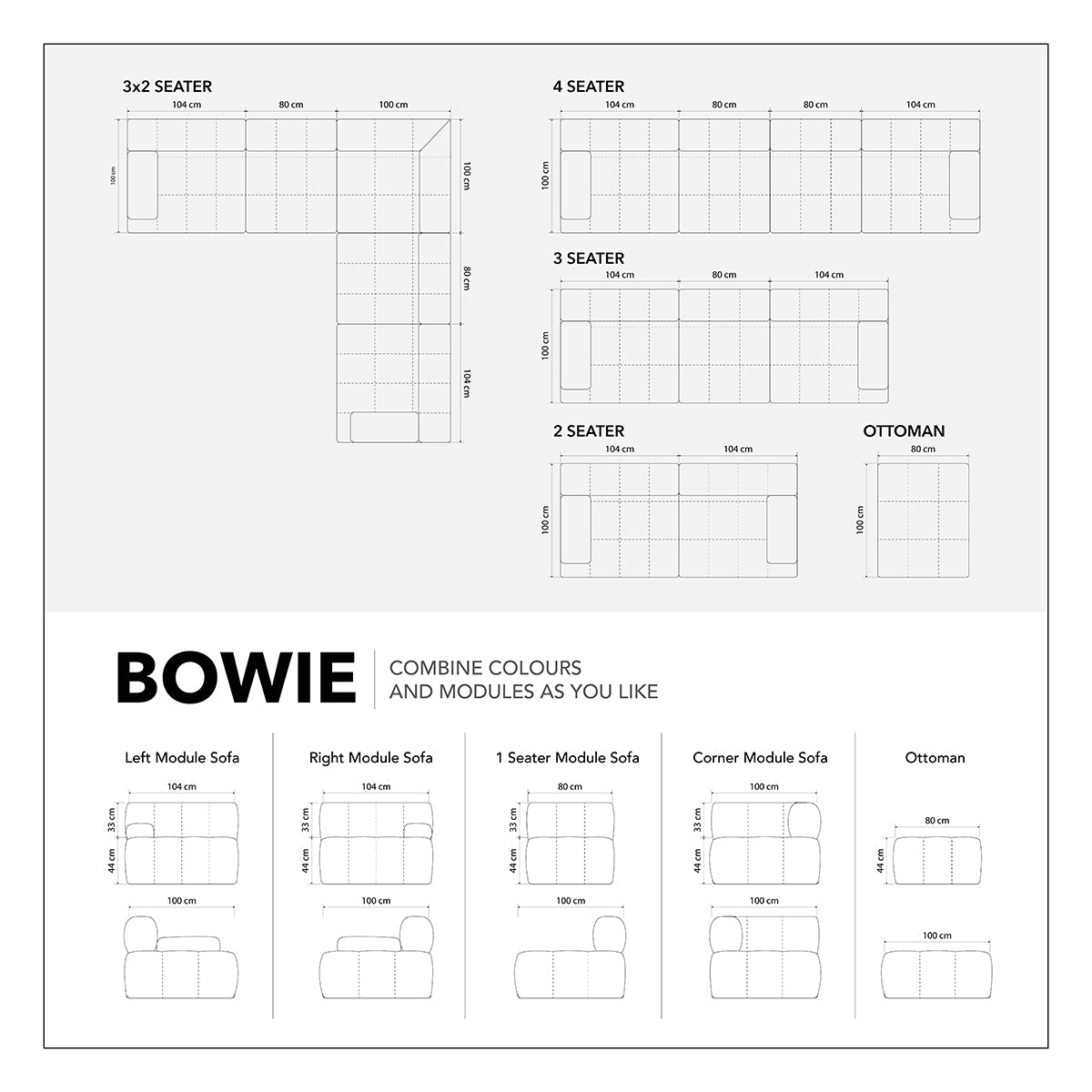 Bowie Corner Modular Piece