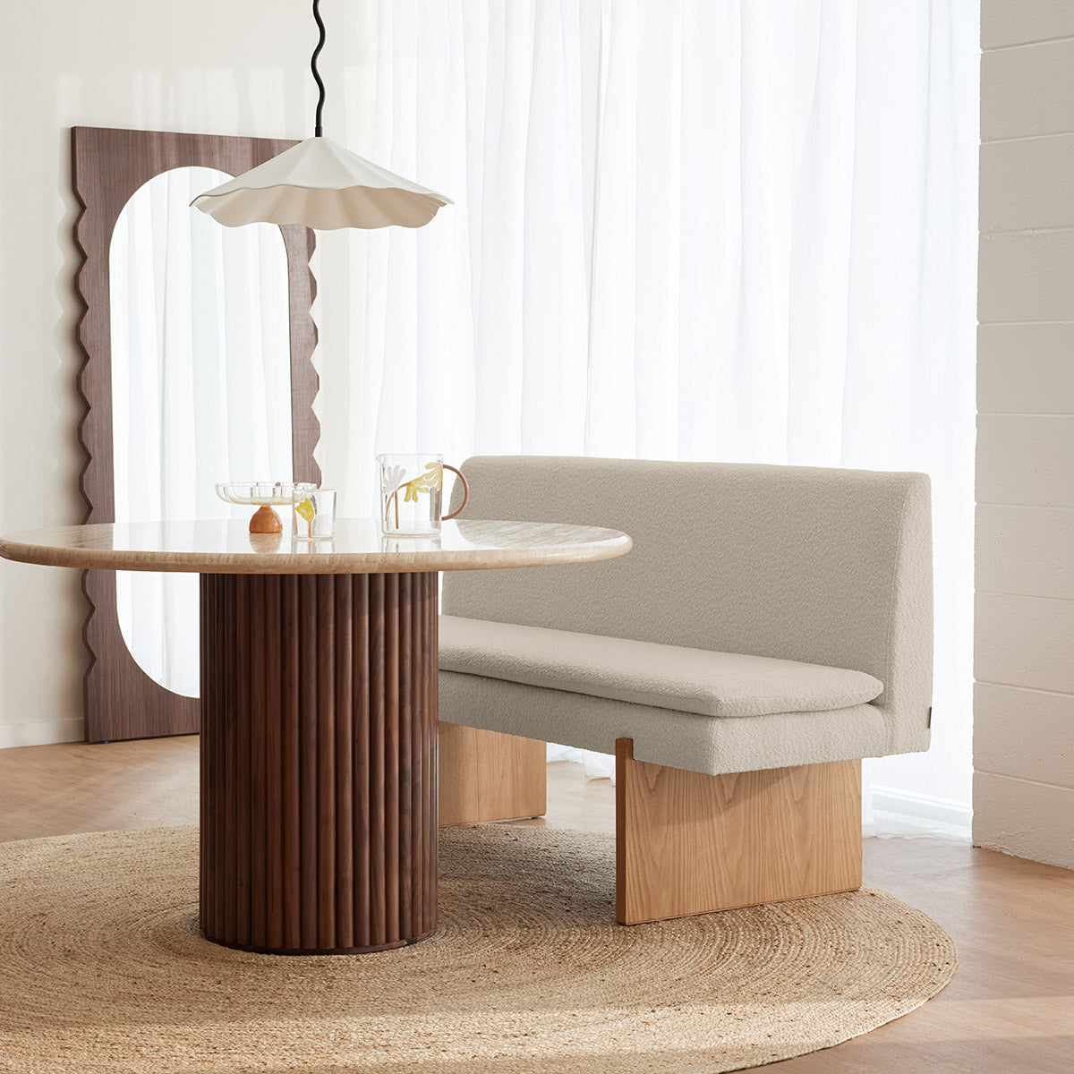 Umi Oak Dining Sofa