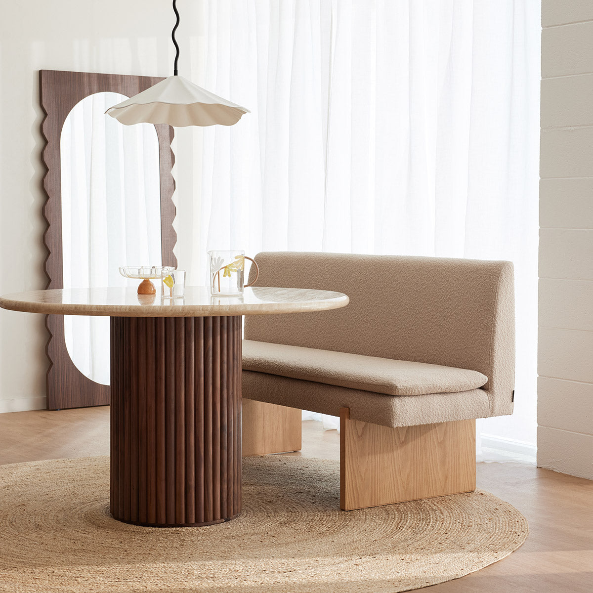 Umi Oak Dining Sofa