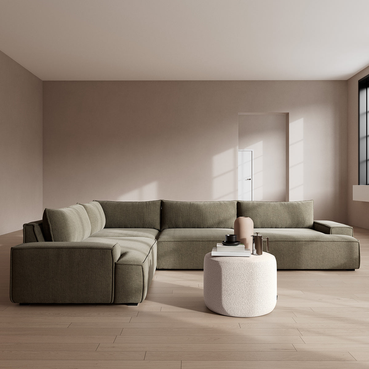 Daphne 4 Seater Modular Left Corner Sofa