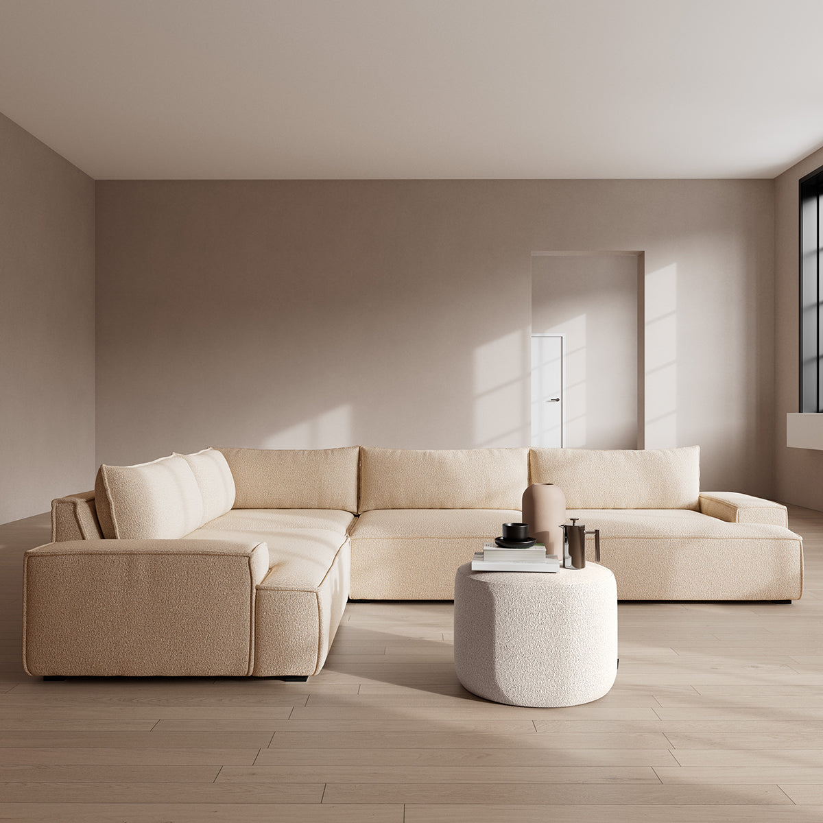 Daphne 4 Seater Modular Left Corner Sofa