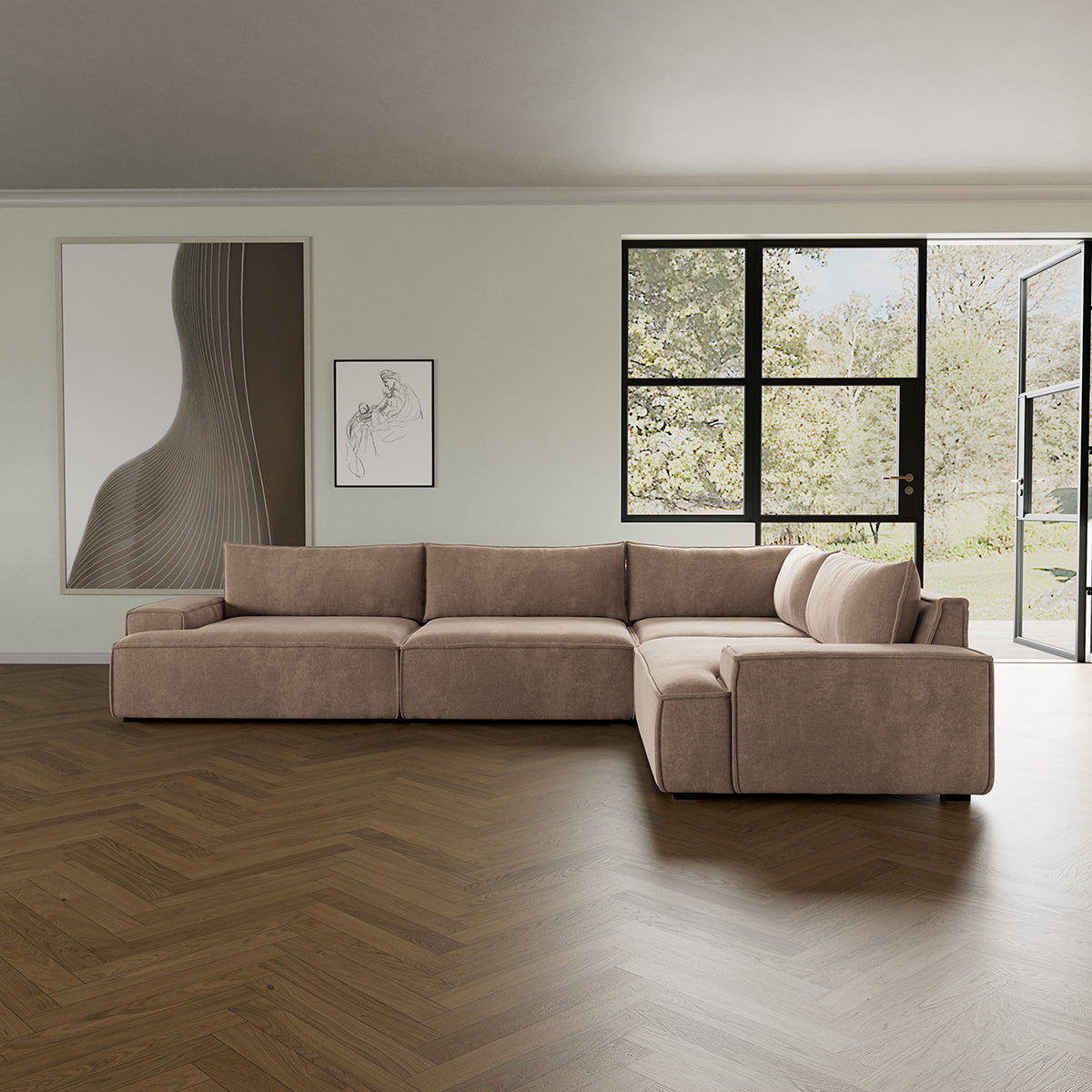 Daphne 4 Seater Modular Right Corner Sofa