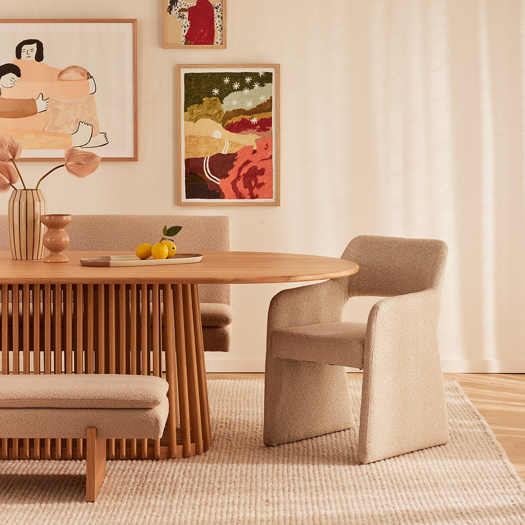 Umi Oak Dining Sofa