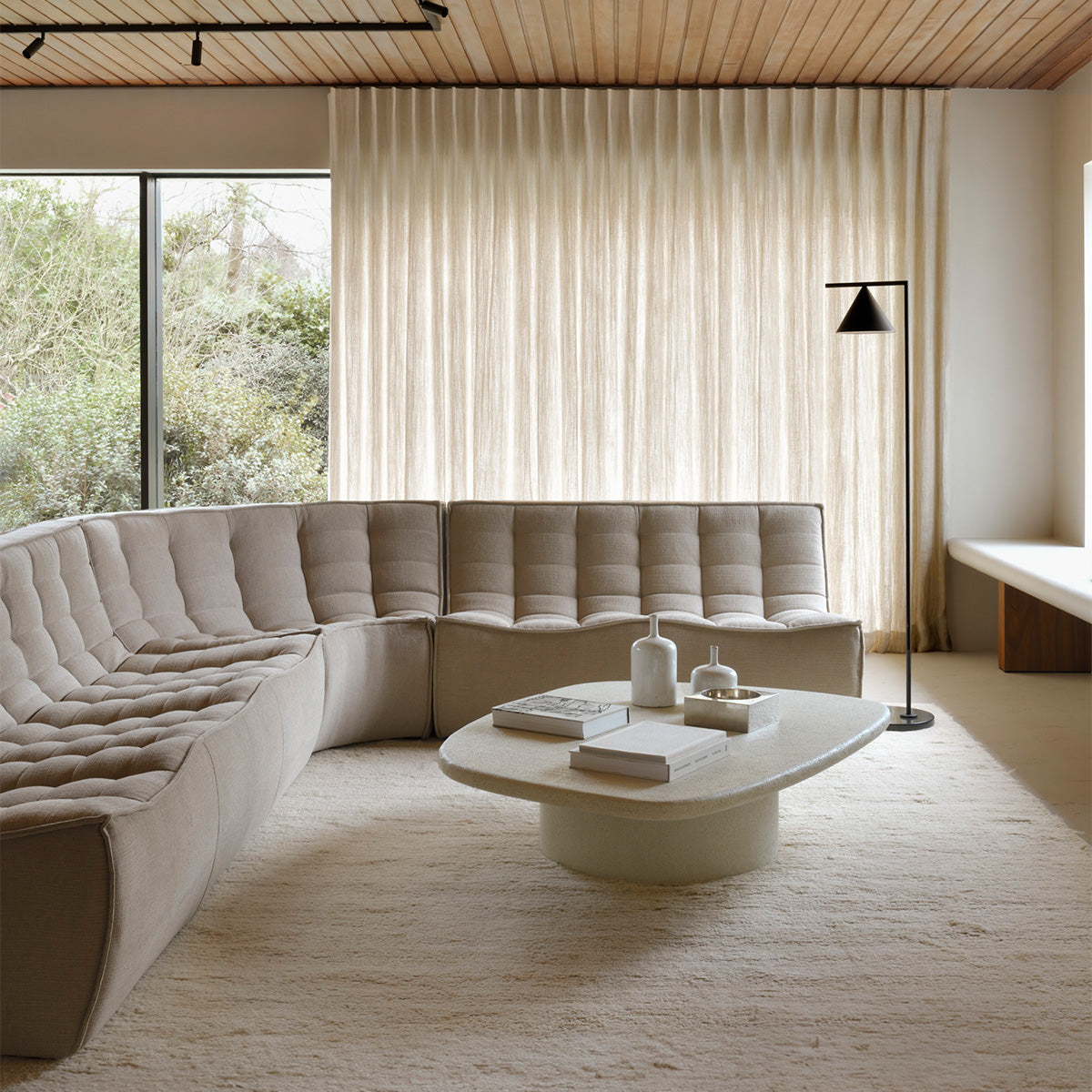 N701 Round Corner Seater Modular Sofa