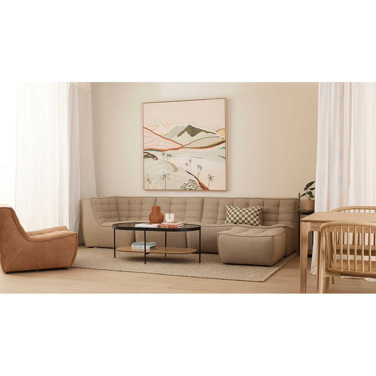 N701 1 Seater Modular Sofa